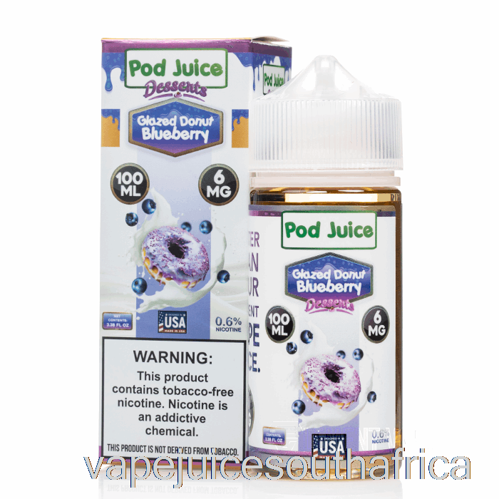 Vape Pods Glazed Donut Blueberry - Pod Juice - 100Ml 0Mg